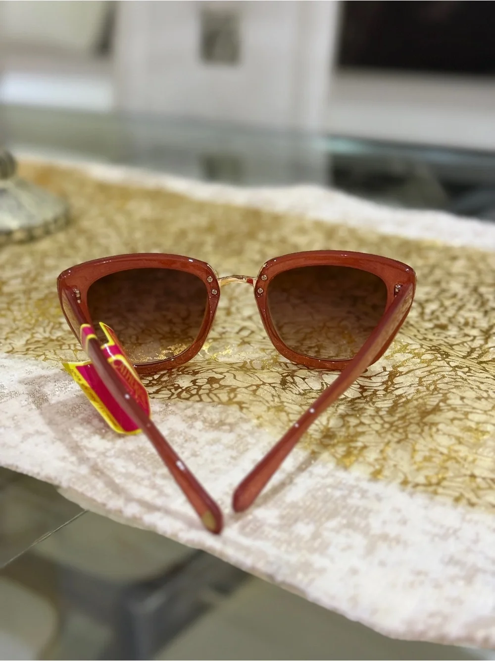 NWT Catherine Malandrino Cat-Eye Sunglasses in Mauve, Very Rare, Vintage